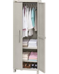 ARMARIO PARA ROPA RATTAN MOCCA
