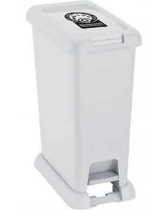 BASURERO PED 20L GR MET (*)