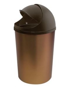 PAPELERA TM 10L IM METALIZADA (*)