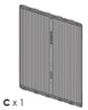 PANEL POST ARMARIO ECON GRIS 420C